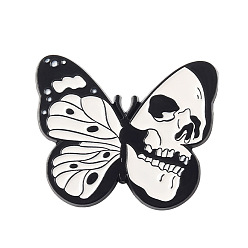 xz5981 Retro Cartoon Animal Skull Butterfly Moth Alloy Brooch Pin Badge Jewelry