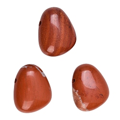 Красный Камень Природные красной яшмы подвески, грушевые обереги, 23~23.5x28.5~29x12~13 мм, отверстие : 2.5 мм