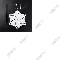 Белый 10шт. самодельная бумажная ветряная мельница, для детского творчества и рукоделия, белые, 265x265x0.2 мм