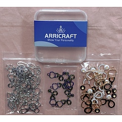 Mixed Color 48Pcs 8 Style Alloy Pendant Sets, Stethoscope, Mixed Color, 6pcs/style