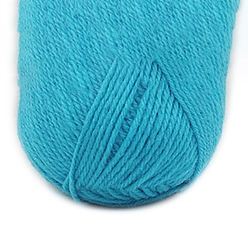 Dark Turquoise Acrylic Fiber Yarn, for Weaving, Knitting & Crochet, Dark Turquoise, 2mm, about 114.83 Yards(105m)/Skein