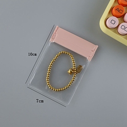 Pink Самозакрывающаяся сумка для хранения ювелирных изделий из ЭВА, сумка на молнии, розовые, 10x7 см