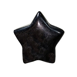 Obsidian Natural Obsidian Home Display Decorations, Star Energy Stone Ornaments, 25mm