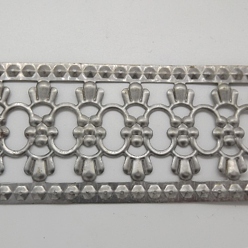 Gunmetal Galvanized Iron Bezel Wire, Hollow Iron Trim, DIY Bezel Setting for Cabochon, Gunmetal, 50x0.25mm, about 13.12 Feet(4m)/pc