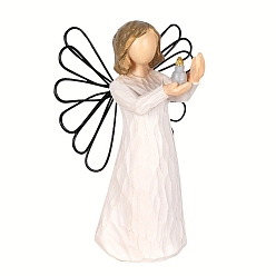 Wing Resin Girl Display Decorations, for Home Deaktop Decoration, Wing, 130mm