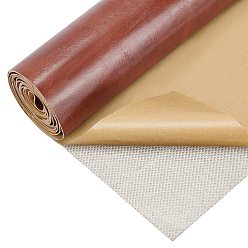 Dark Olive Green Self-adhesive PVC Leather, Sofa Patches, Car Seat, Bed Leather Repair Subsidies, Dark Olive Green, 137.6x30.2x0.1cm