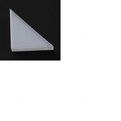 Clear 50Pcs Plastic Triangle Corner Protector, Clear, 35.5x35.5x11mm