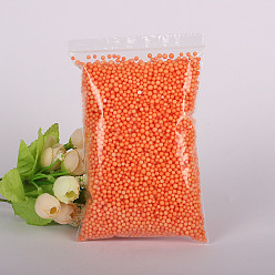Orange Red Small Craft Foam Balls, Round, for DIY Wedding Holiday Crafts Making, Gift Box Fillers, Orange Red, 2~4mm, about 5000pcs/bag