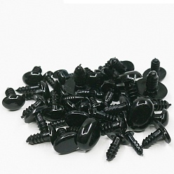 Черный Глаз безопасности для двери из смолы, чёрные, 6x8 мм