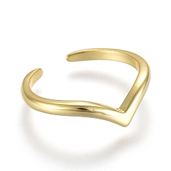 Golden Adjustable Brass Toe Rings, Open Cuff Rings, Open Rings, Golden, US Size 1 3/4(13mm)