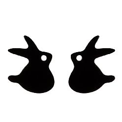 386 black Cute Animal Ear Studs: Bat Rabbit Bird Cat Halloween Earrings