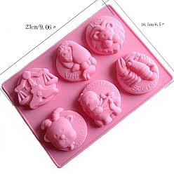 Hot Pink DIY Food Grade Silicone Soap Molds, Resin Casting Molds, For UV Resin, Epoxy Resin Jewelry Making, Hot Pink, 165x230x25mm