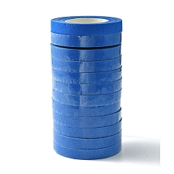 Dodger Blue Masking Tape, Adhesive Tape Textured Paper, for Painting, Packaging and Windows Protection, Dodger Blue, 1.2cm, 30 yards/roll, 10 rolls/set