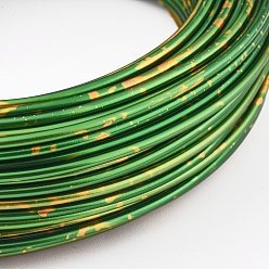 Lime Green Round Aluminum Wire, for Jewelry Making, Lime Green, 12 Gauge, 2mm, about 75.45 Feet(23m)/roll