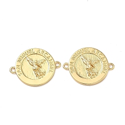 Angel & Fairy Плоская круглая стойка, латунный соединитель, подвески, долговечный, без свинца и без кадмия, ангел и фея, 22x17x3 мм, отверстие : 1.4 мм