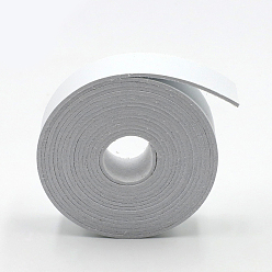 White Microfiber Leather Cord, for Leathercraft, White, 20x1.4mm, about 2.19 Yards(2m)/Roll