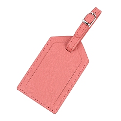 Light Coral Imitation Leather Bag Embellishments, Blank Price Tags, Light Coral, 10.5x6.5cm