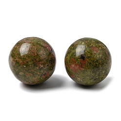 Унакит Натуральный унакит сферические бусины без отверстий, круглые, 30 мм