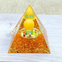 27,.Huang Liuli Crystal Ball Resin Crystal Pyramid Decoration Resin Crafts Home Decoration Car Office Decoration