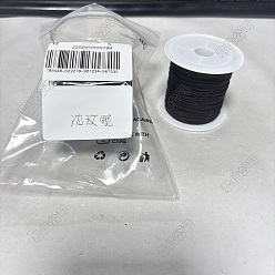 Кокосово-Коричневый 2 рулоны нейлонового шнура для китайского узла, нейлоновый шнур для изготовления украшений, кокосового коричневый, 0.6 мм, 40 м / рулон