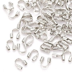 Платина Латунная проволока опекунов, без кадмия и без свинца, платина, 4.5x4x1 мм, отверстие : 0.5 мм