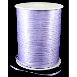 Purple Double Face Satin Ribbon, Polyester Ribbon, Purple, 1/8 inch(3mm) wide, about 880yards/roll(804.672m/roll)