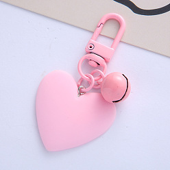 Pink Брелок в виде колокольчика конфетного цвета с милой девушкой в виде персикового футляра для наушников с подвеской-сумкой