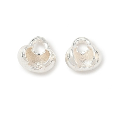 Серебро 925 стерлингового серебра крышки бисера советы узел, серебряные, 7.5x6x3.5 мм, отверстие : 2 мм, внутренний диаметр: 4 мм