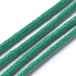Зеленый Нити хлопчатобумажные, макраме шнур, декоративные нитки, для поделок ремесел, упаковка подарков и изготовление ювелирных изделий, зелёные, 3 мм, около 54.68 ярдов (50 м) / рулон