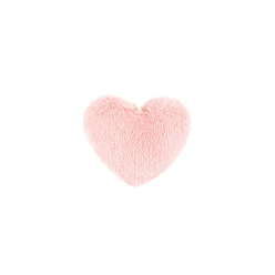 Pink Шарики из помпонов из искусственного меха, Аксессуары для изготовления сумок-брелоков своими руками, сердце, розовые, 10x8 см