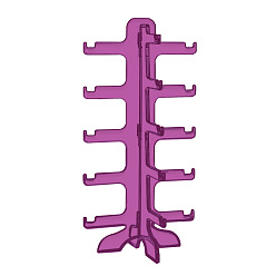 Фиолетовый Акриловая подставка для солнцезащитных очков, многослойная витрина для супермаркета, фиолетовые, 31.5x16 см