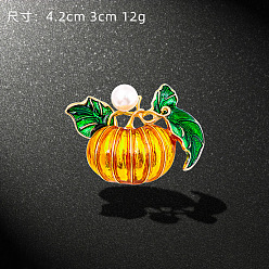 YNCP0669 Halloween brooch Christmas night horror ghost wizard hole pumpkin head bat brooch personality drop oil corsage
