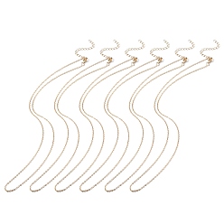 Золотой 6 ожерелья из железного троса для женщин, золотые, 17.7 дюйм (45 см)