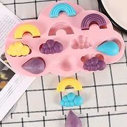 Pink Silicone Fondant Sugar Mould, with 3 Styles Shapes 11 Cavities, Craft Molds DIY Cake Decorating, Pink, 145x225x15mm
