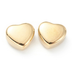 Golden 304 Stainless Steel Beads, Heart, Golden, 10.5x11x5mm, Hole: 1.8mm