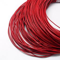 Red Spray Painted Cowhide Leather Cords, Red, 2.0mm, about 100yards/bundle(300 feet/bundle)
