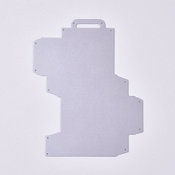Matte Platinum Color Carbon Steel Cutting Dies Stencils, for DIY Scrapbooking/Photo Album, Decorative Embossing DIY Paper Card, Folding Box Pattern, Matte Platinum Color, 135x106x0.9mm