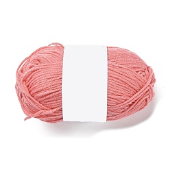 Light Coral Milk Cotton Knitting Acrylic Fiber Yarn, 4-Ply Crochet Yarn, Punch Needle Yarn, Light Coral, 2mm