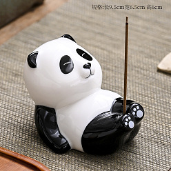 Panda Dun Dun raises his feet Creative ceramic panda pier pier line incense plug fun decoration panda burning incense deodorant office aromatherapy