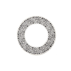 Античное Серебро Колечки-коннекторы, сплав, тибетский стиль, пустое кольцо, античное серебро, 50x2 мм