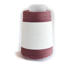 Indian Red 280M Size 40 100% Cotton Crochet Threads, Embroidery Thread, Mercerized Cotton Yarn for Lace Hand Knitting, Indian Red, 0.05mm