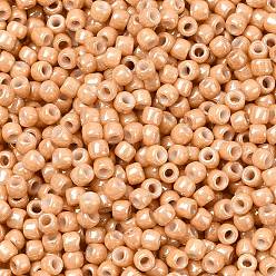 (123D) Opaque Luster Dark Beige Тохо 8/0 круглые бусины, японский бисер, (123 d) матовый блеск темно-бежевый, 3 мм, отверстие : 1 мм, Около 1111 шт / 50 г