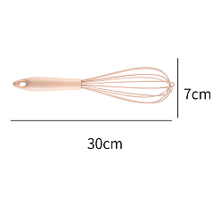 Pink 430 взбиватель яиц из нержавеющей стали, с пластиковой ручкой, инструмент для выпечки своими руками, розовые, 300x70 мм