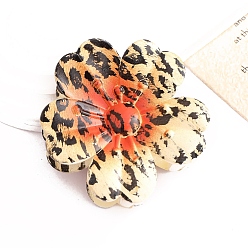 Champagne Gold Цветочные пластиковые заколки для волос с когтями, аксессуары для волос для женщин и девочек, рисунок для леопарда, шампанское золото, 70 мм