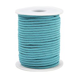 Темно-Голубой Нейлоновые нити, Миланские шнуры / витые шнуры, глубокое синее небо, 3 мм, около 21.87 ярдов (20 м) / рулон