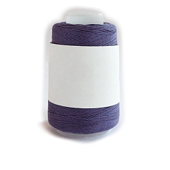 Dark Slate Blue 280M Size 40 100% Cotton Crochet Threads, Embroidery Thread, Mercerized Cotton Yarn for Lace Hand Knitting, Dark Slate Blue, 0.05mm