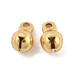 Golden 304 Stainless Steel Charms, Bell Shape, Golden, 8x5x5mm, Hole: 1.5mm