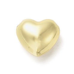 Настоящее золото 18K Стойки обшивки латунные бусины, без кадмия и без свинца, долговечный, полые сердца, реальный 18 k позолоченный, 16x18x10 мм, отверстие : 2.5 мм