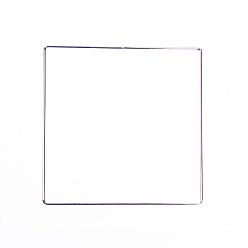 Квадрат Железные обручи, макраме кольцо, для рукоделия и тканой сетки / полотна с перьями, квадратный, 50 мм