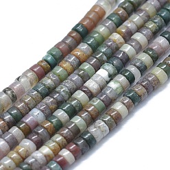 Indian Agate Natural Indian Agate Beads Strands, Flat Round/Disc, 3.8~4.2x2~4.5mm, Hole: 0.8~1mm, about 152~180pcs/strand, 15.1~15.5 inch(38.5~39.5cm)